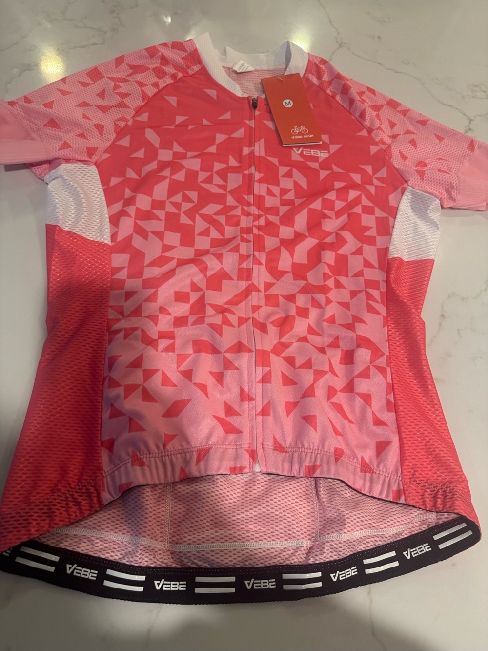 Pink Geo Women's Cycling Jersey
